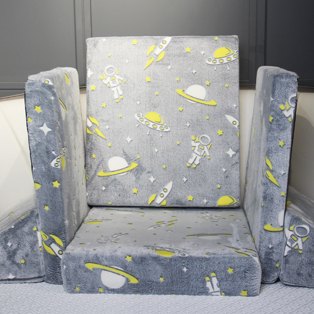 Fluorescencyjna wielofunkcyjna sofa dla dzieci