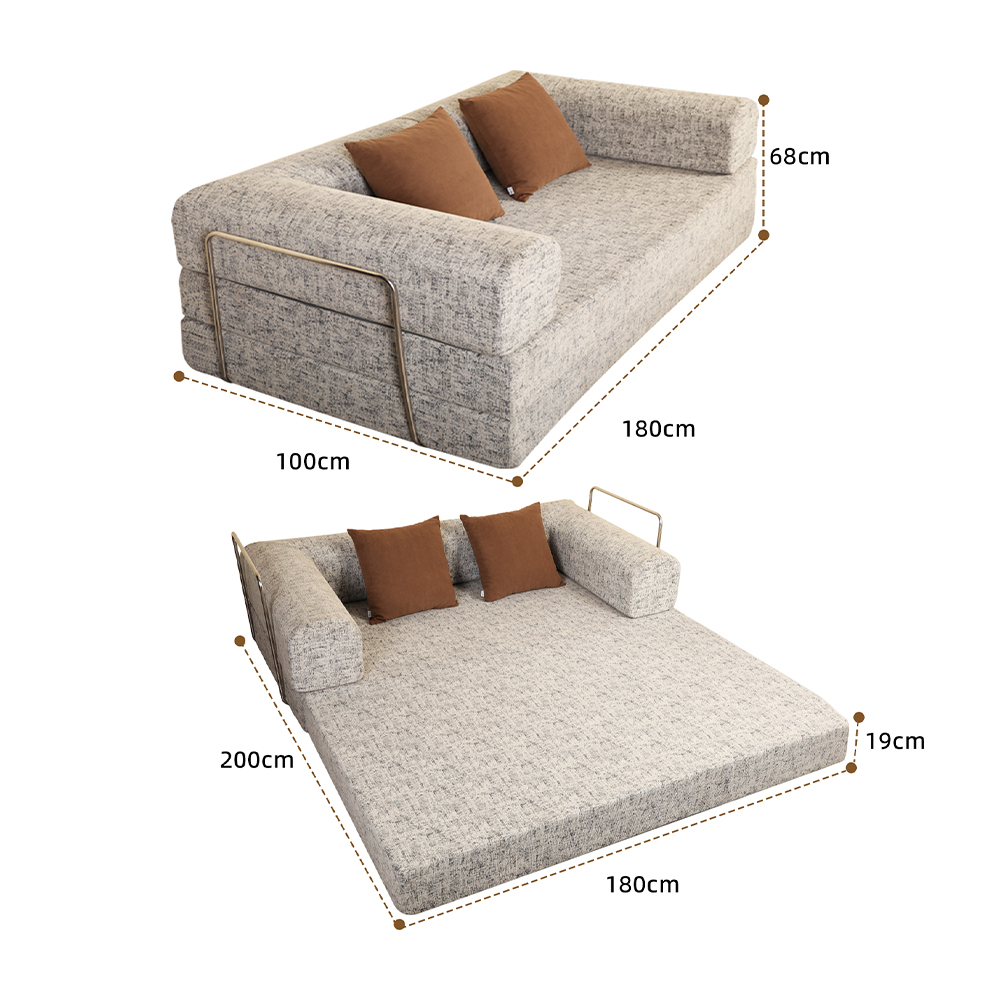 Półzamknięta podwójna sofa w kształcie litery U