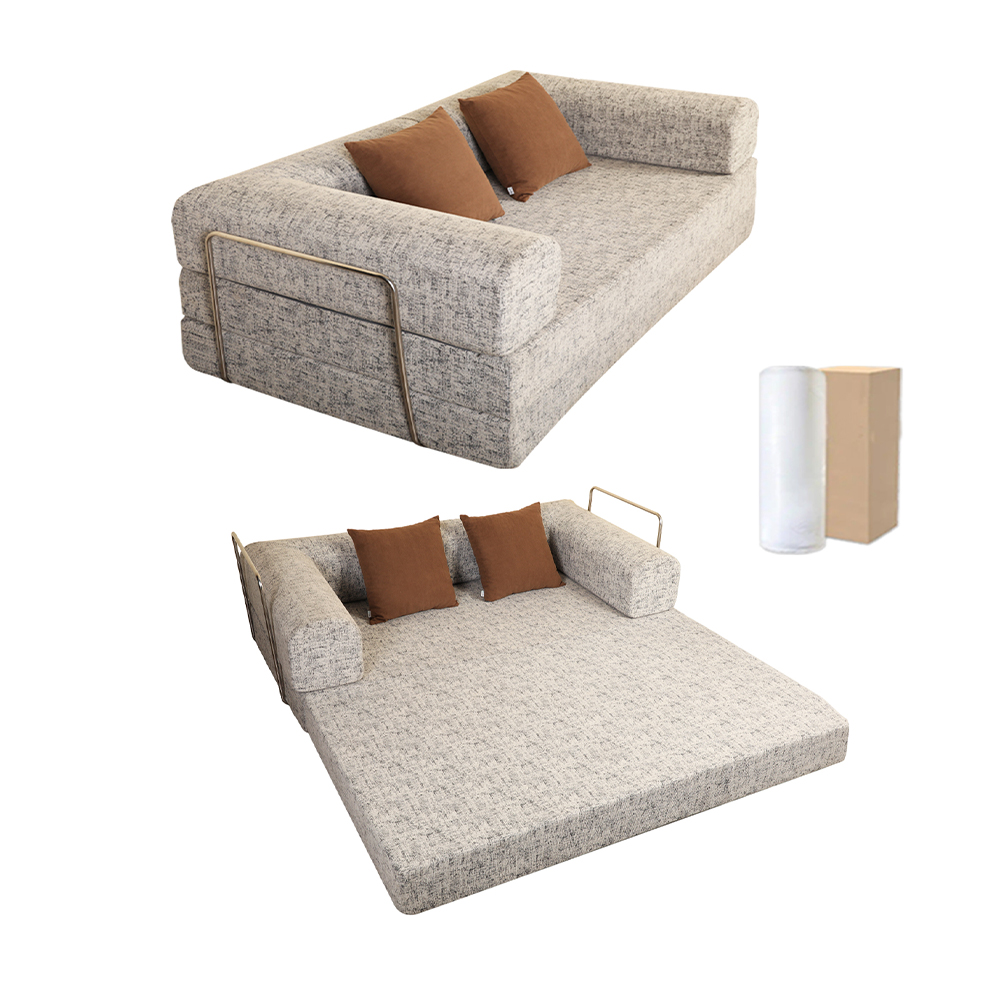 Półzamknięta podwójna sofa w kształcie litery U