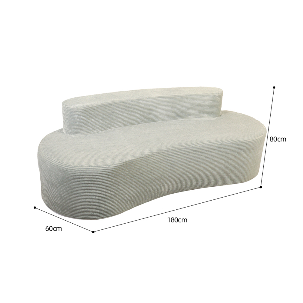 Szara dwuosobowa sofa