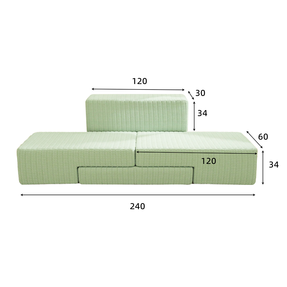 Wieloosobowa sofa modułowa